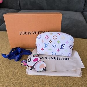 Collectible Louis Vuitton Murakami 20th edition 2024 small cosmetic bag